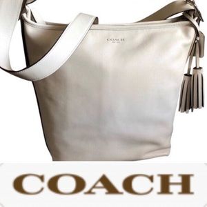 🖤NWT Coach Legacy Leather Shoulder Bag Chalk